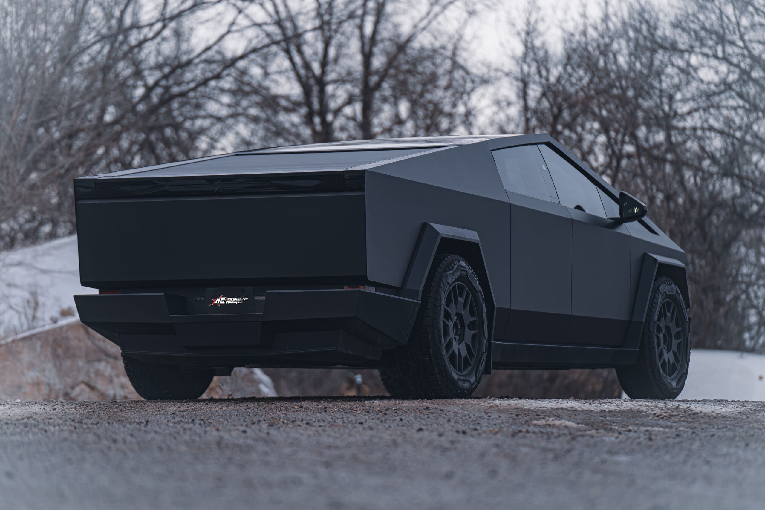 Cybertruck - Matte Black Wrap 3